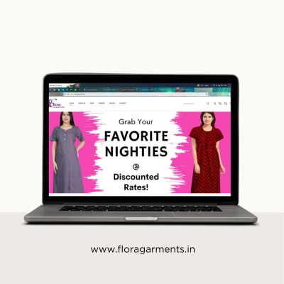 SHEN TECHNOLOGY DESIGNED WEBSITES - FLORA GARMENTS